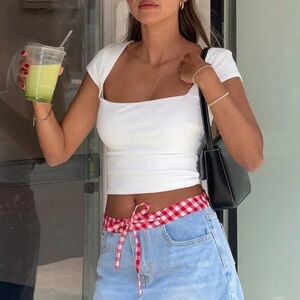 Sadie Denim Low Rise Mini Skirt